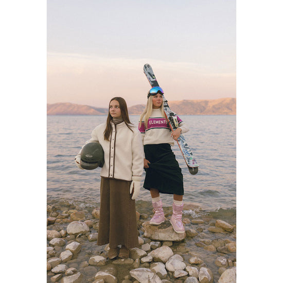 מעיל שרפה בצבע שנהב של Elw122 עם גימורים חומים