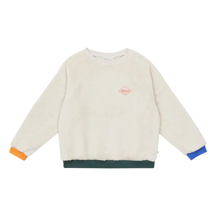 H25FS36  ARSENE & LES PIPELETTES Beige Sweat