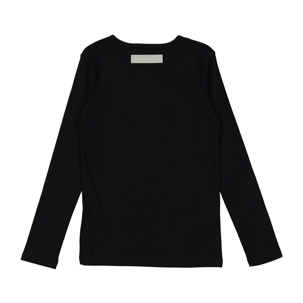 ELS2630 Black Denim E Logo Tee