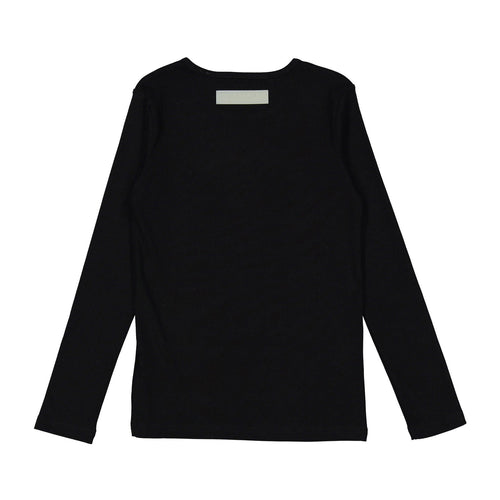 ELS2630 Black Denim E Logo Tee