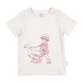 1984325 Pink Striped Embroidered Tee