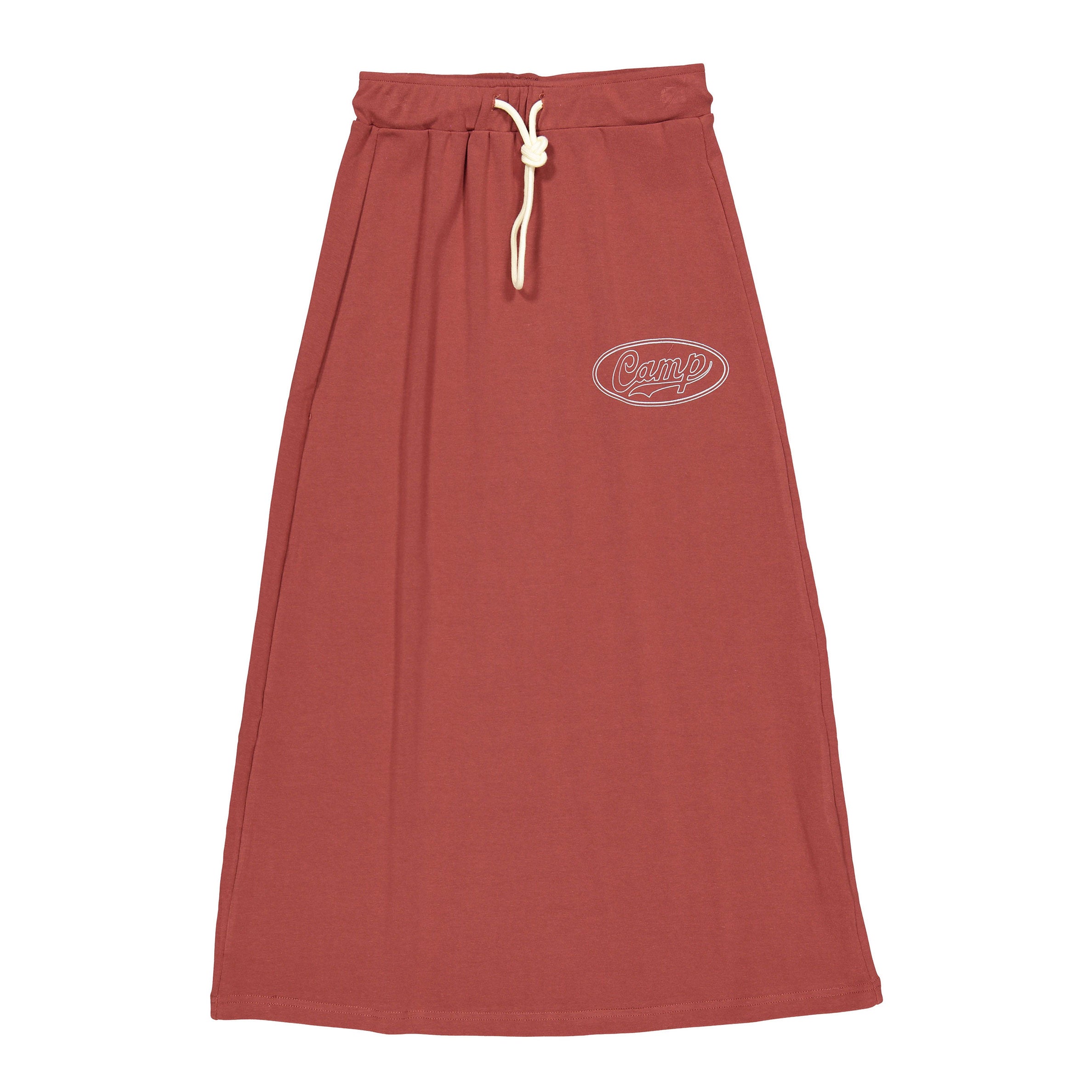 ELS2622 Rust Camp Drawstring Skirt