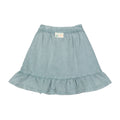 Funday Green Denim Skirt