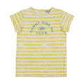 SHORT SLEEVE T SHIRT NEON YELLOW STRIPES