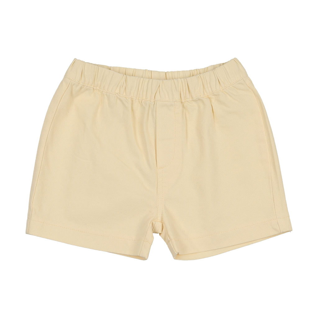 DENIM SHORTS YELLOW DENIM