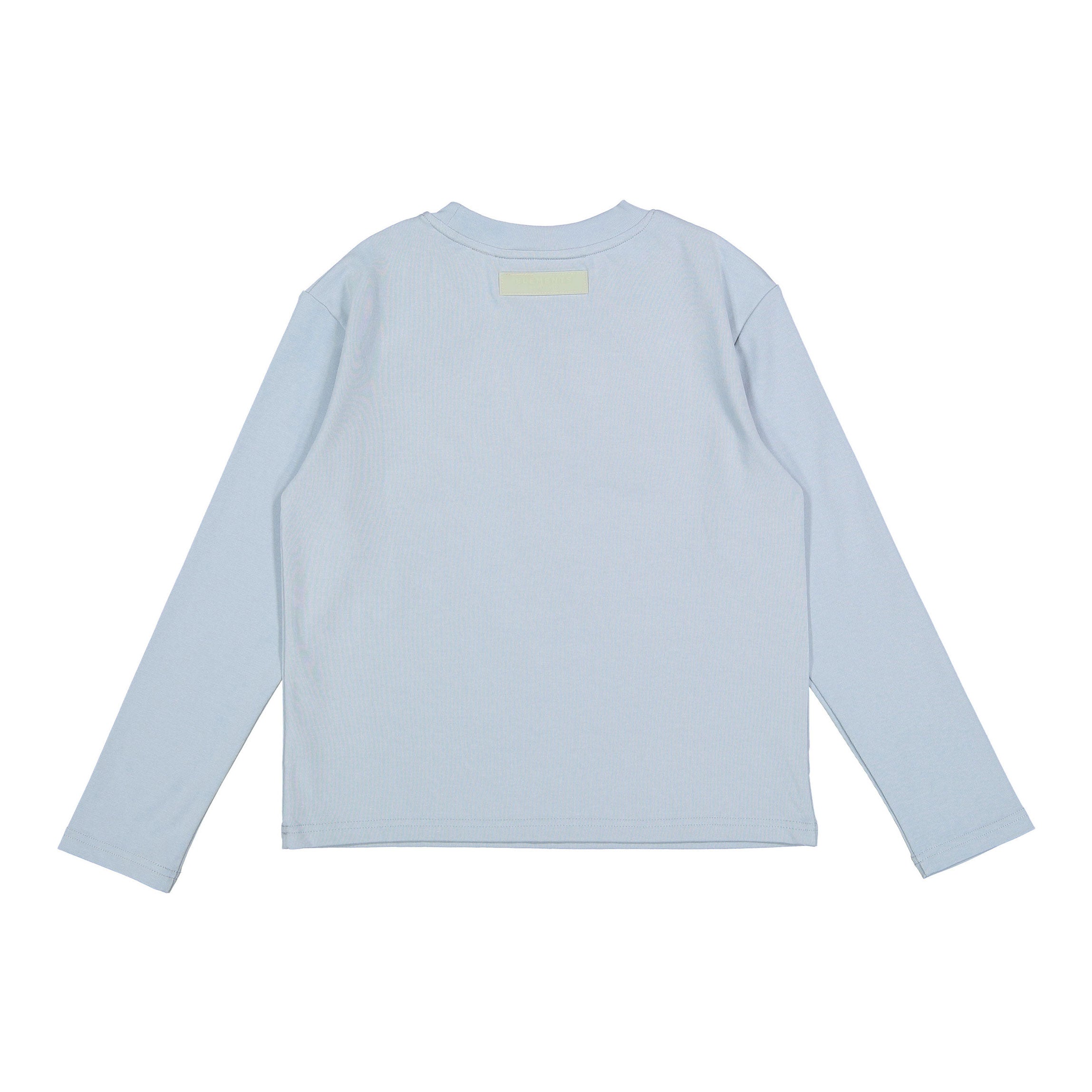 ELS2611 Navy Blue Puff Logo Boxy Tee