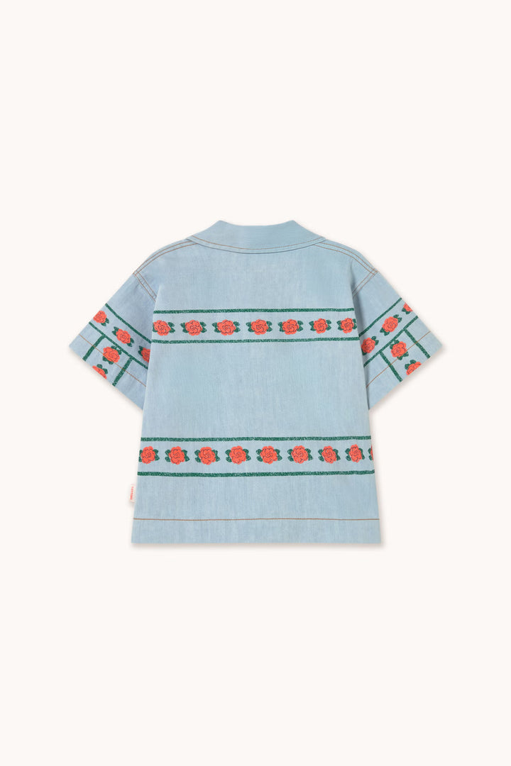 Roses Denim Shirt light Wash Denim