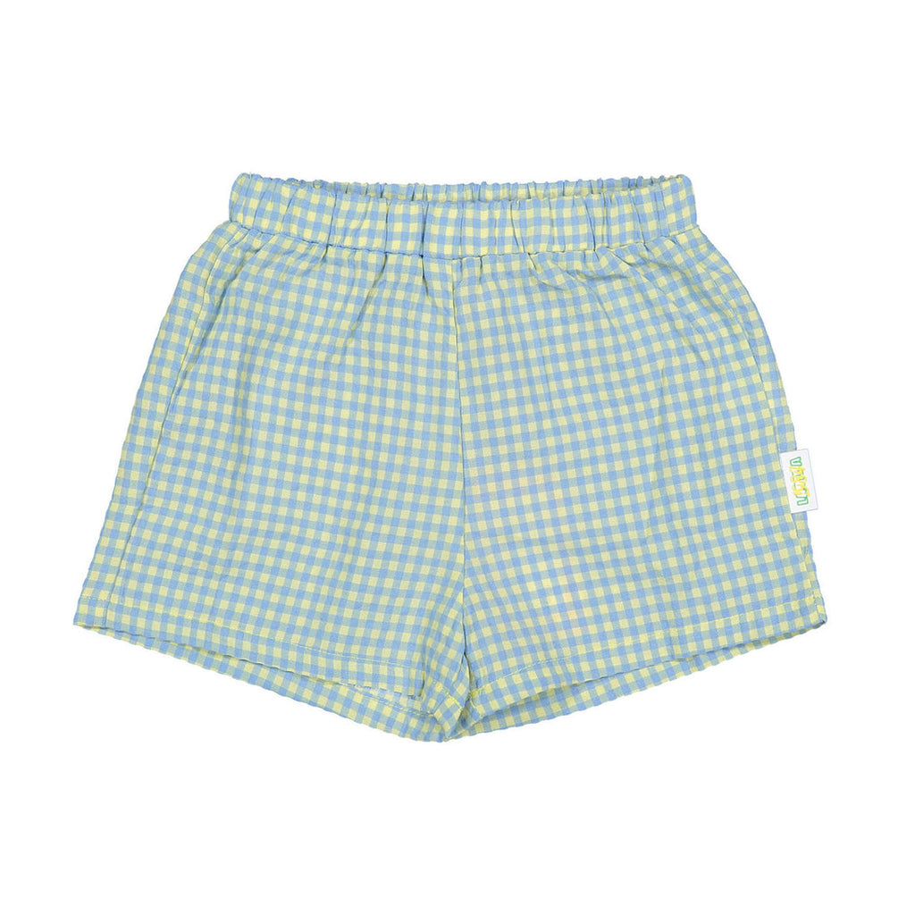 1984332 Blue Checked Shorts