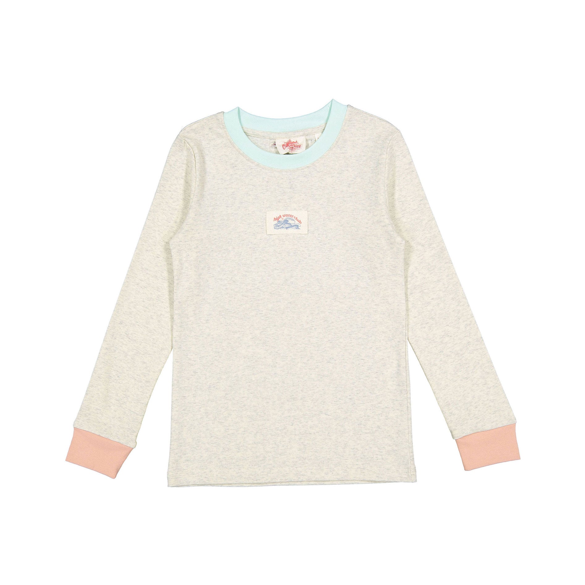 CH25109B Heather Grey High Waves Club Tee