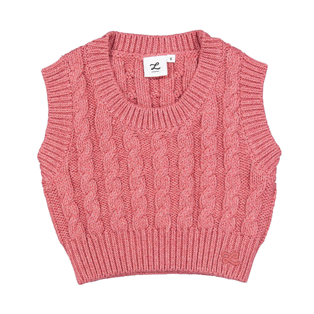 LBL77A Chaleco de punto rosa Ladida