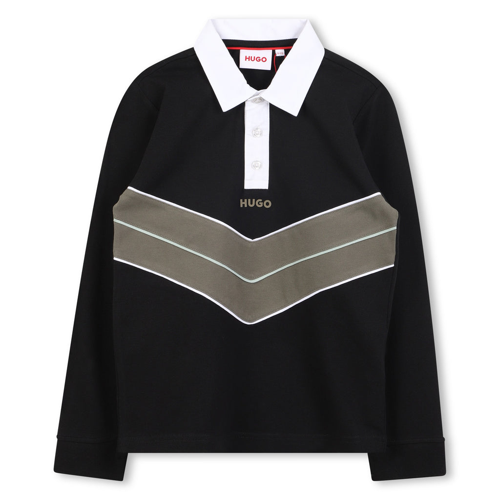 G00445 Hugo black long sleeve polo