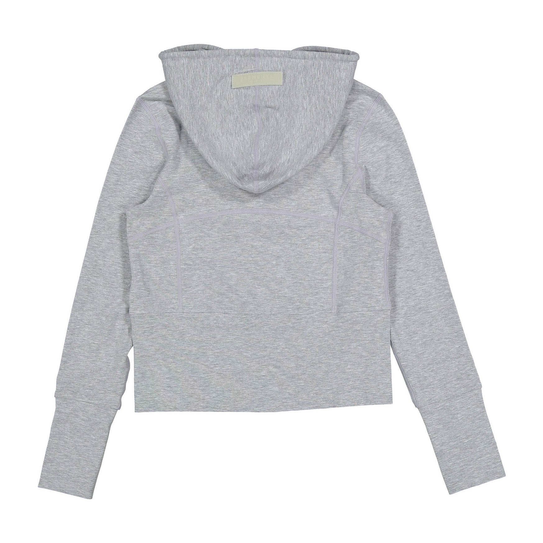 ELS2601 Heather Grey Active Zip Up