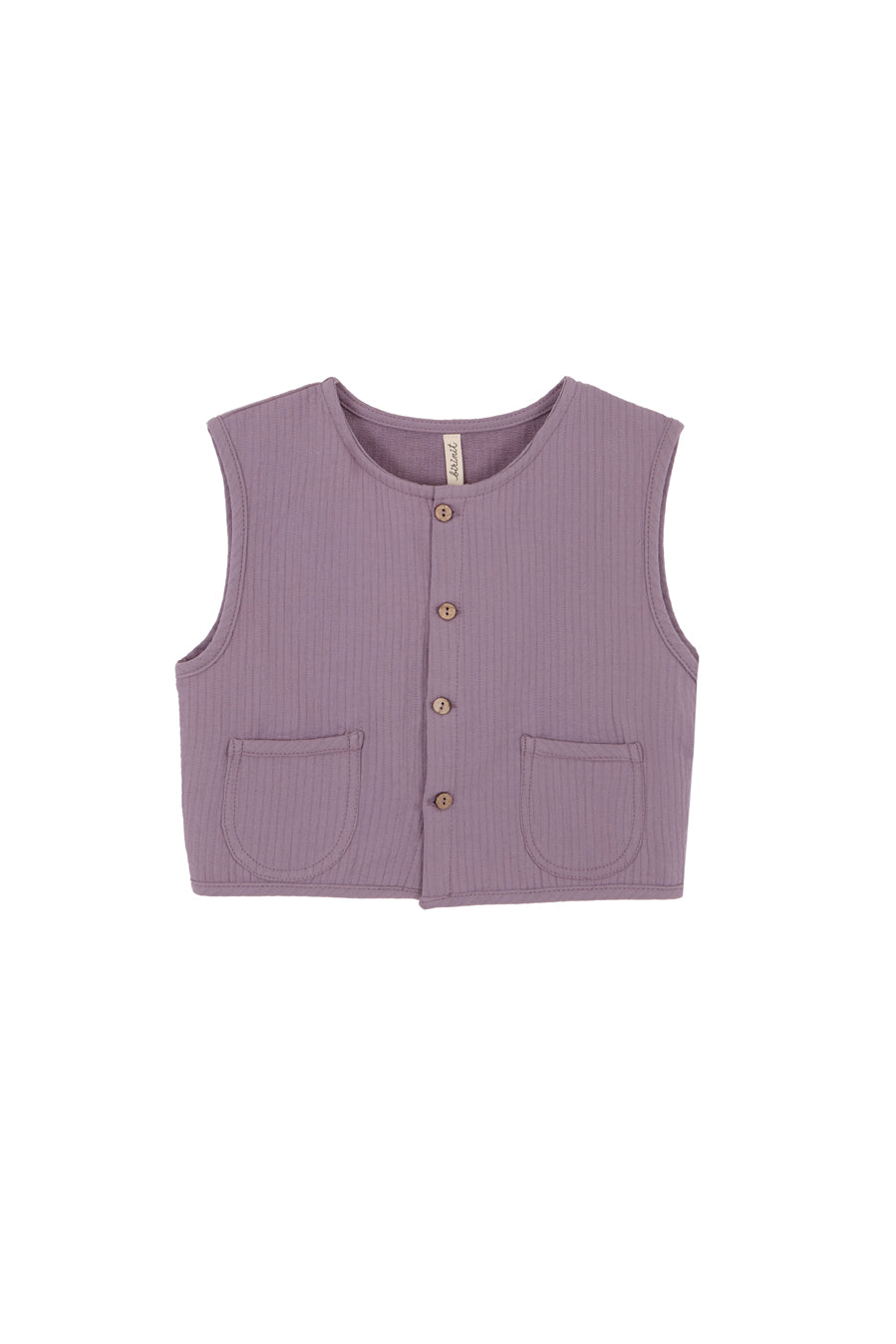 Antique mauve vest boy
