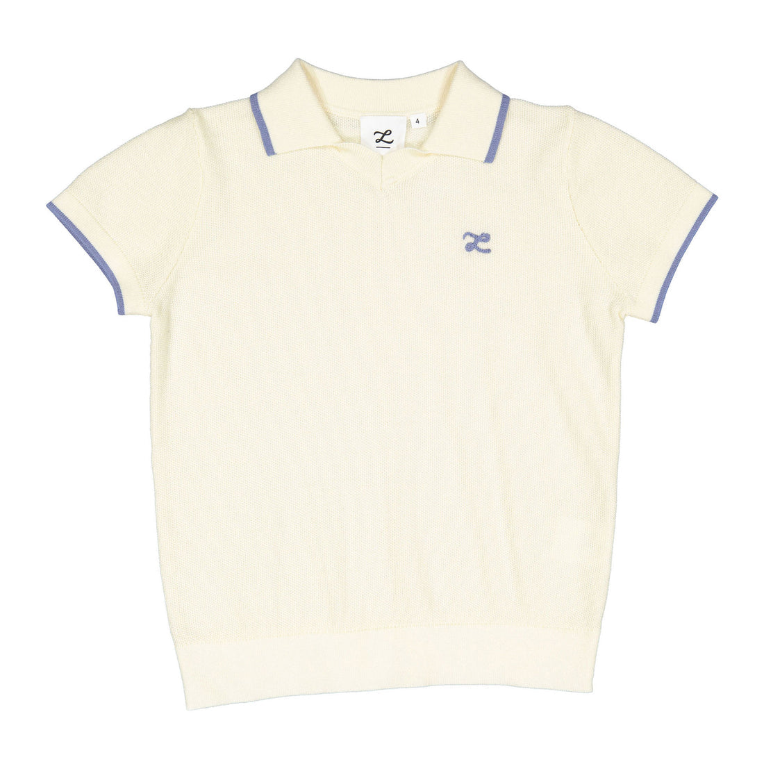 Cream V Neck Line Sweater