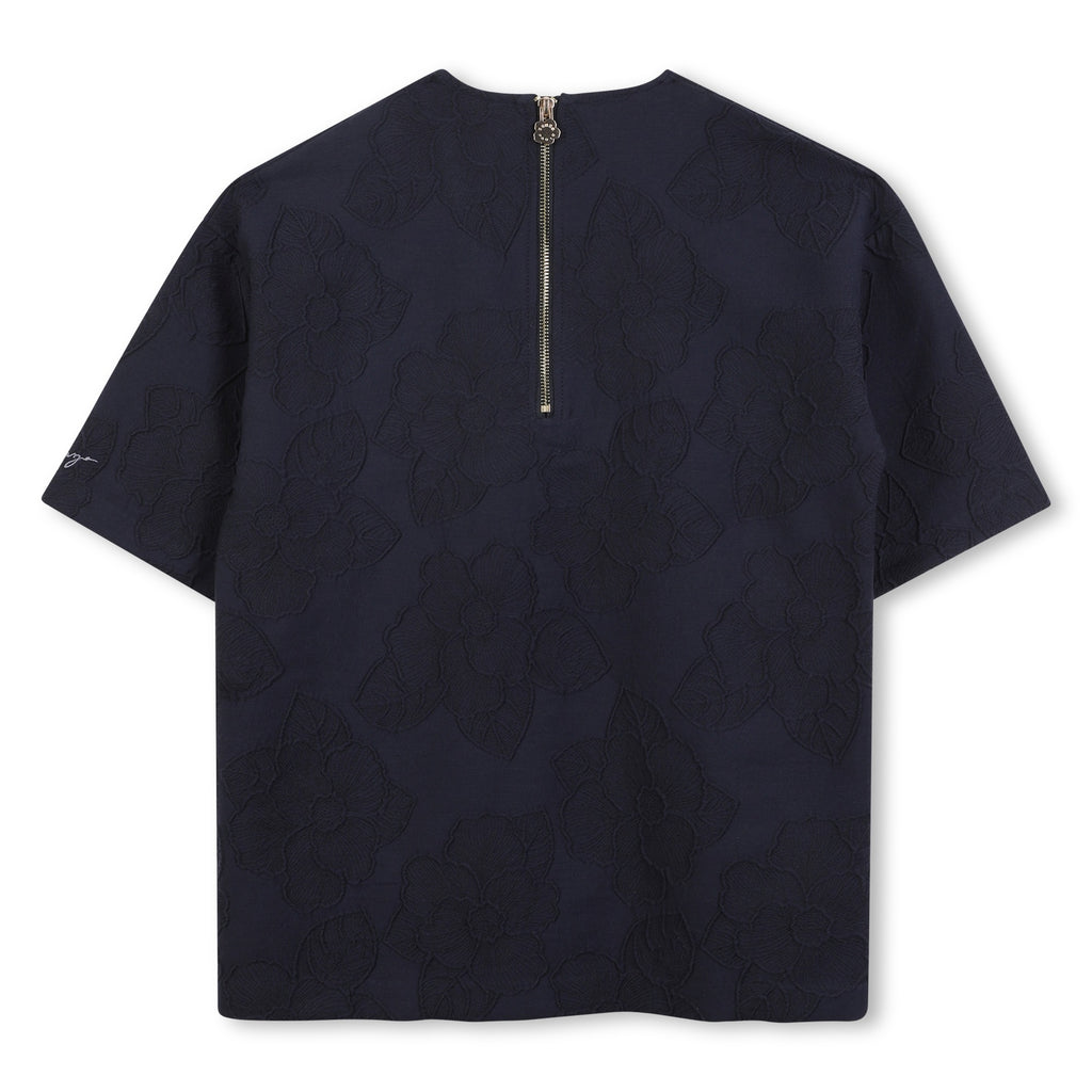 K61349 Kenzo Navy Long Sleeved Dress