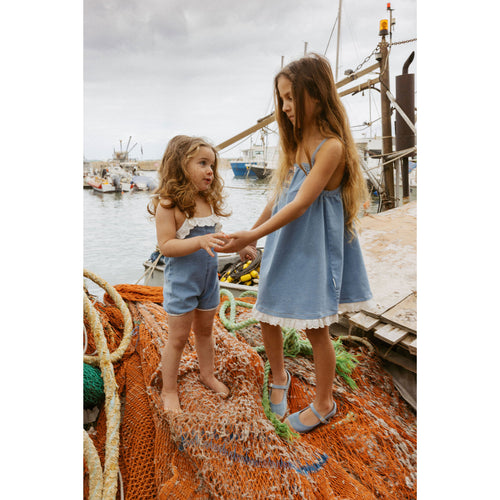 1984389 Denim Eyelet Romper