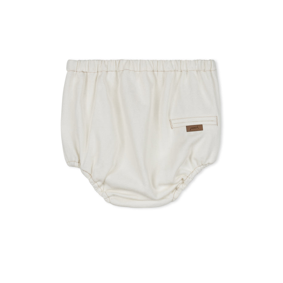 PEACH KIDS White denim bloomer