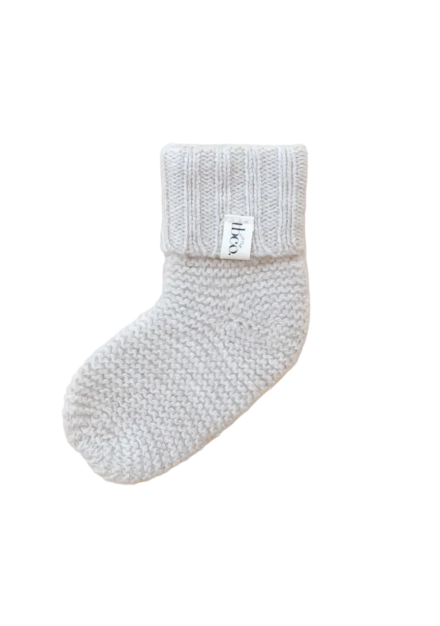 Merino Wool Baby Socks in Oatmeal