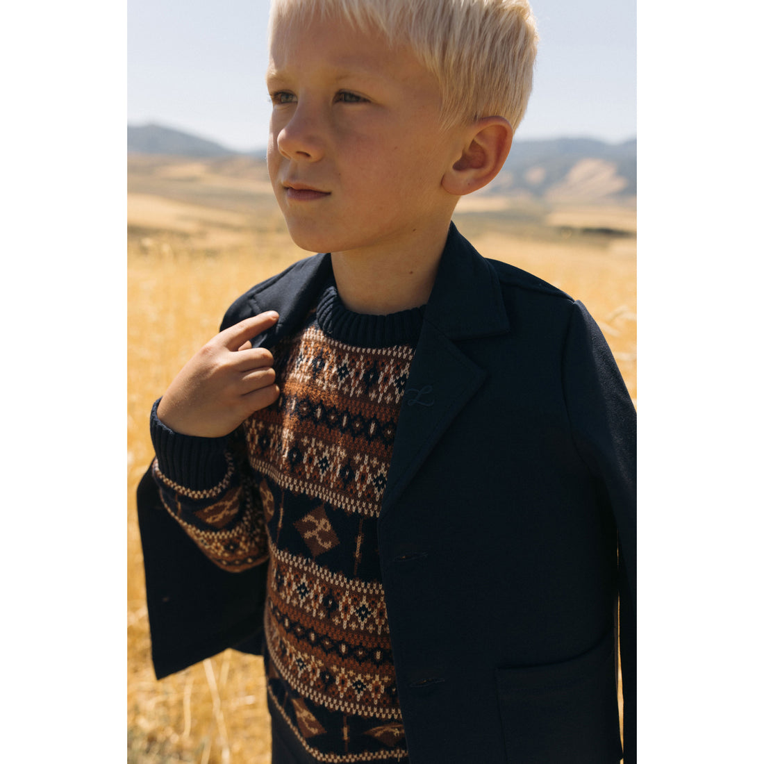 Blazer azul marino LBL95 Ladida