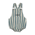 SHORT OVERALLS Light Blue Denim Stripes