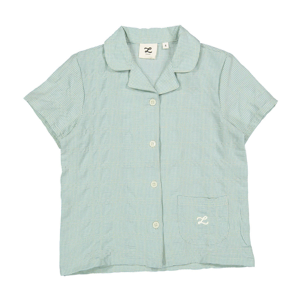 Fern Gingham Grandpa Shirt