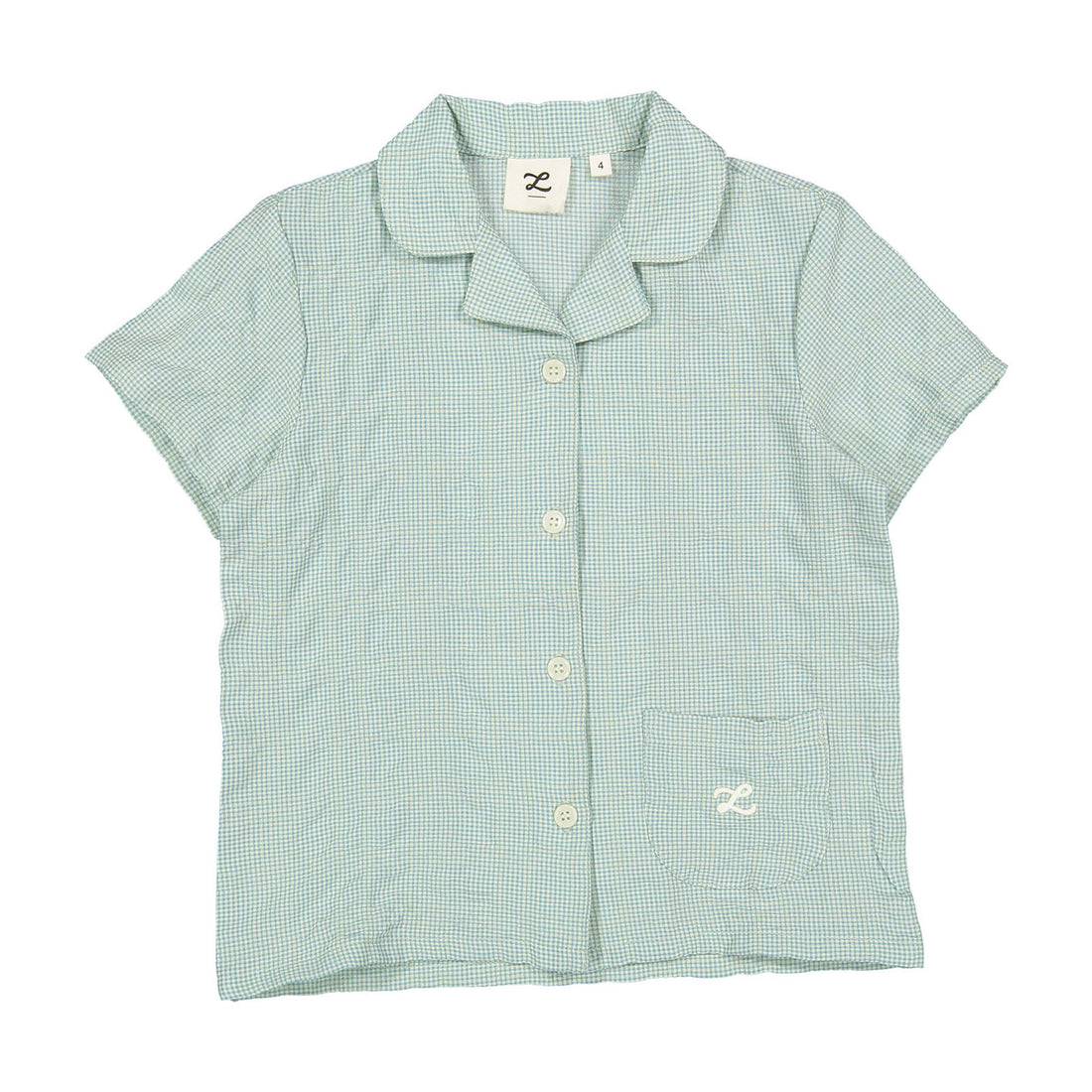 Fern Gingham Grandpa Shirt
