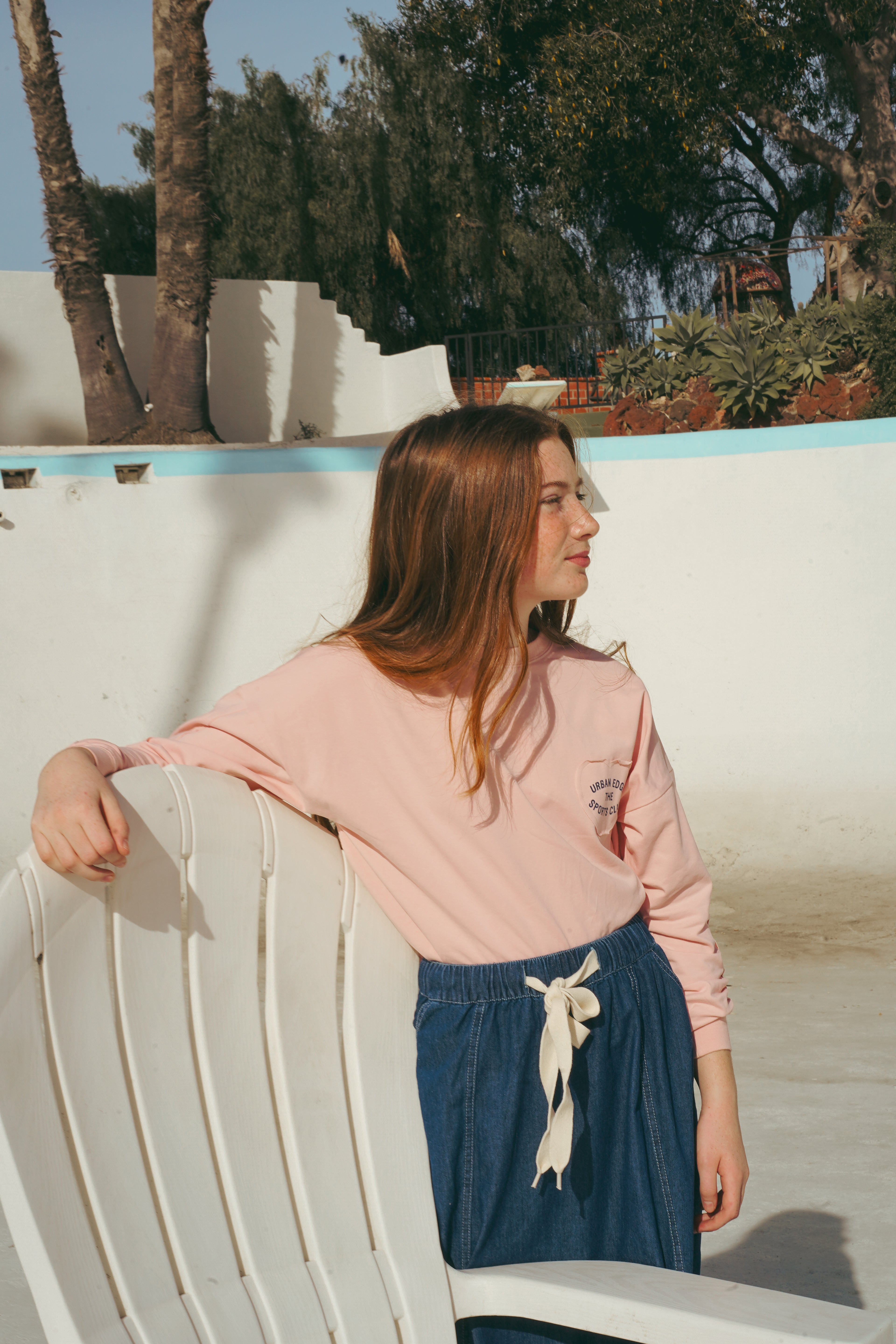 Light Pink Heart Patch Tee