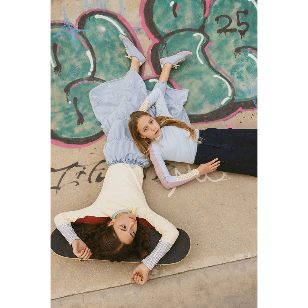 CH25111B Retro Blue Tee