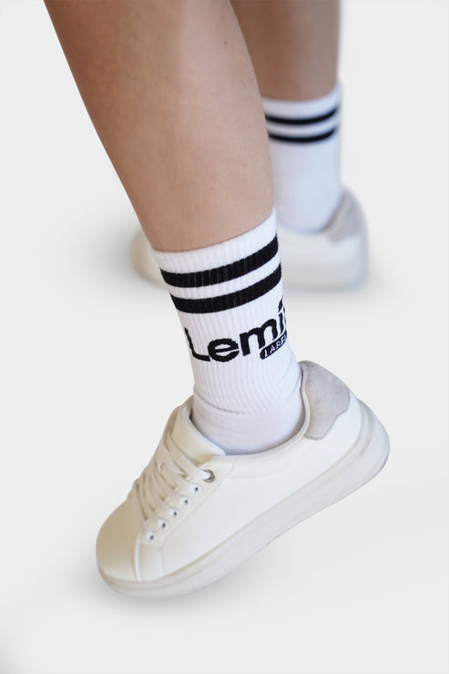 White Crew Socks
