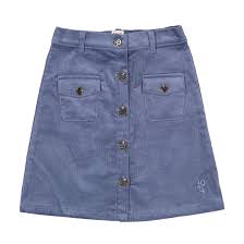 1984 Blue corduroy skirt
