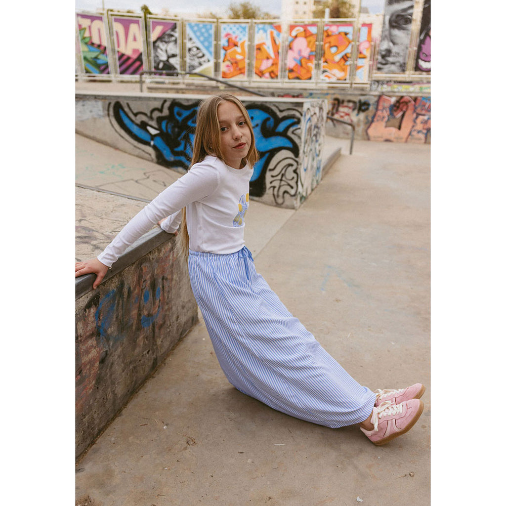 CH25131 Striped A-line Skirt