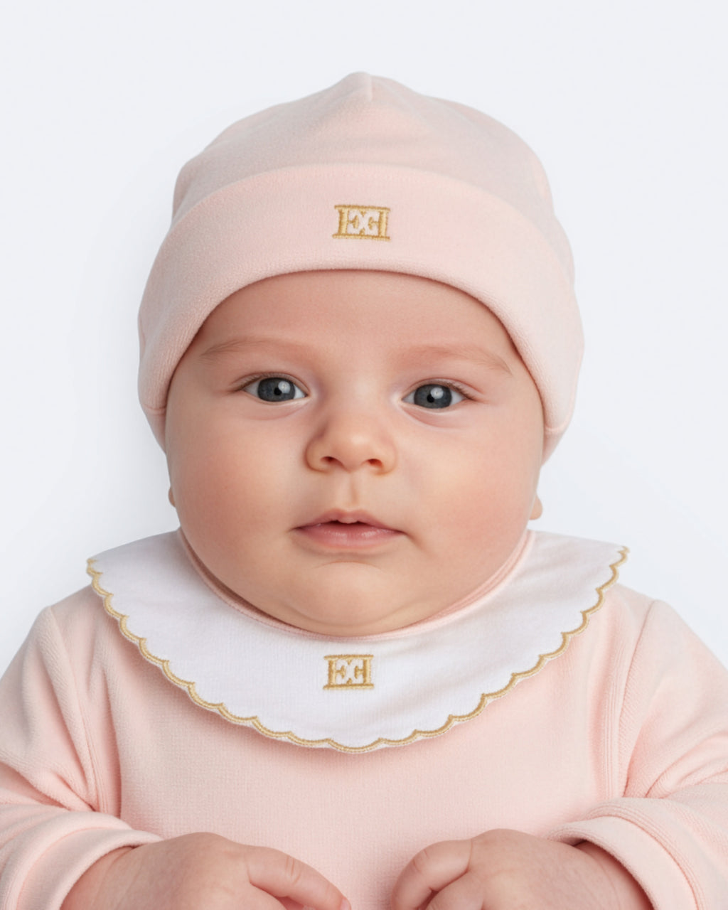 NEW BORN LS FOOTIE PINK