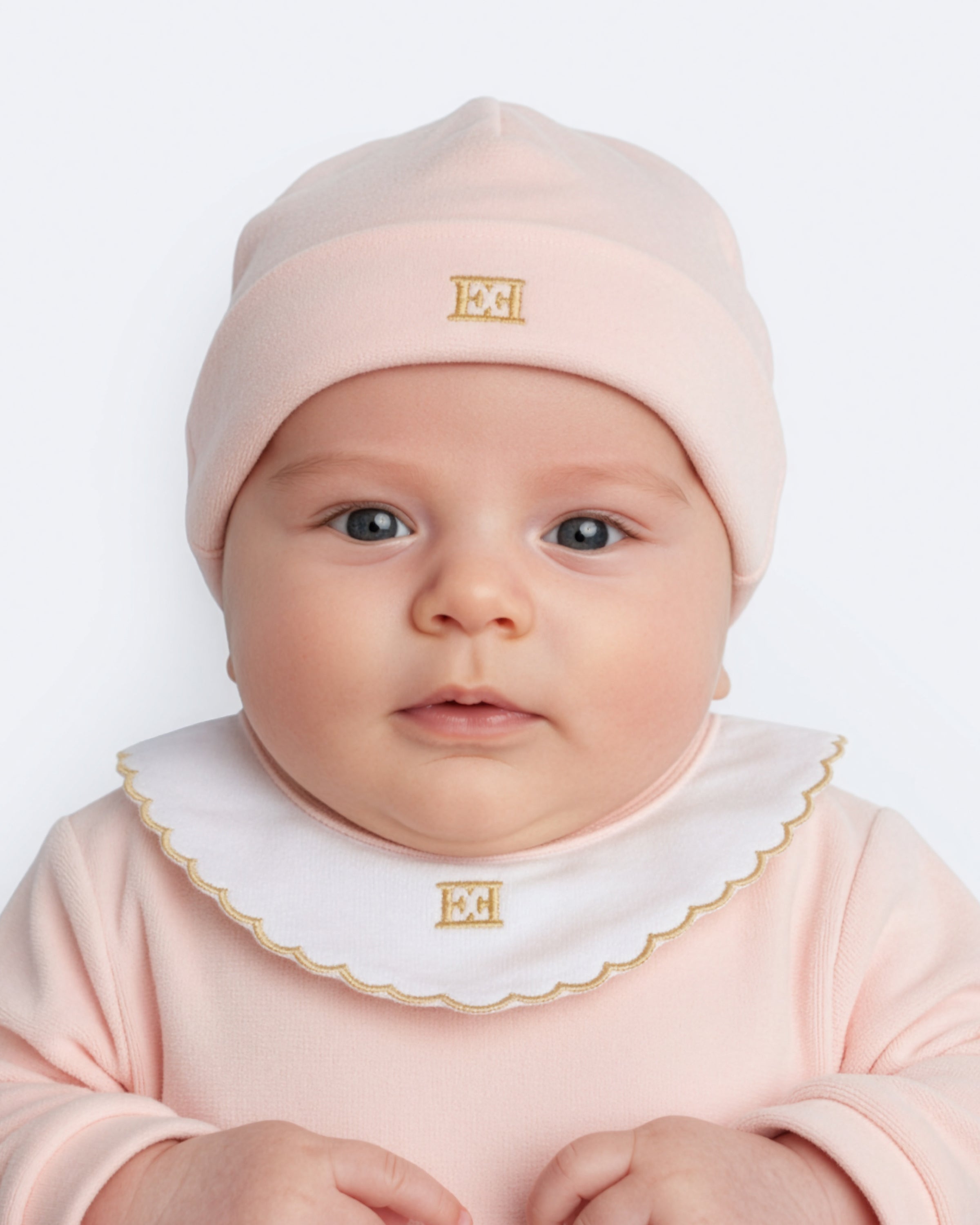 NEW BORN LS FOOTIE PINK