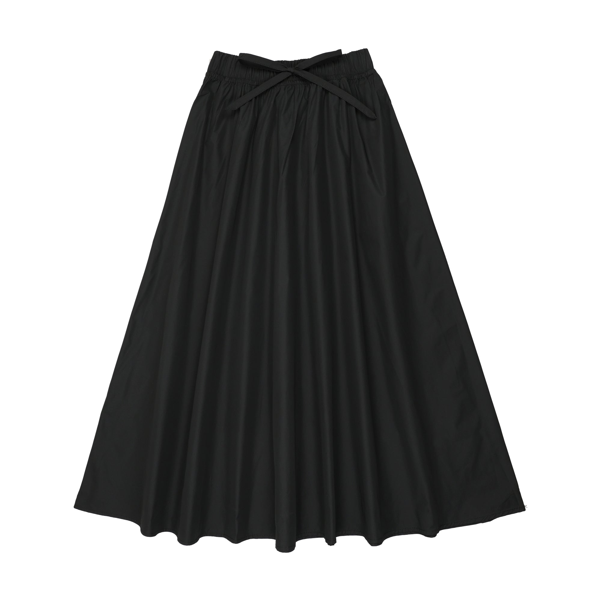 K322 Kin Kin Maxi Taffeta Drawstring Skirt