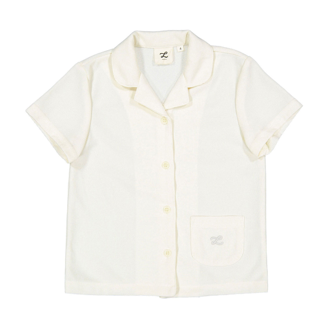 Cream Gingham Granpa Shirt