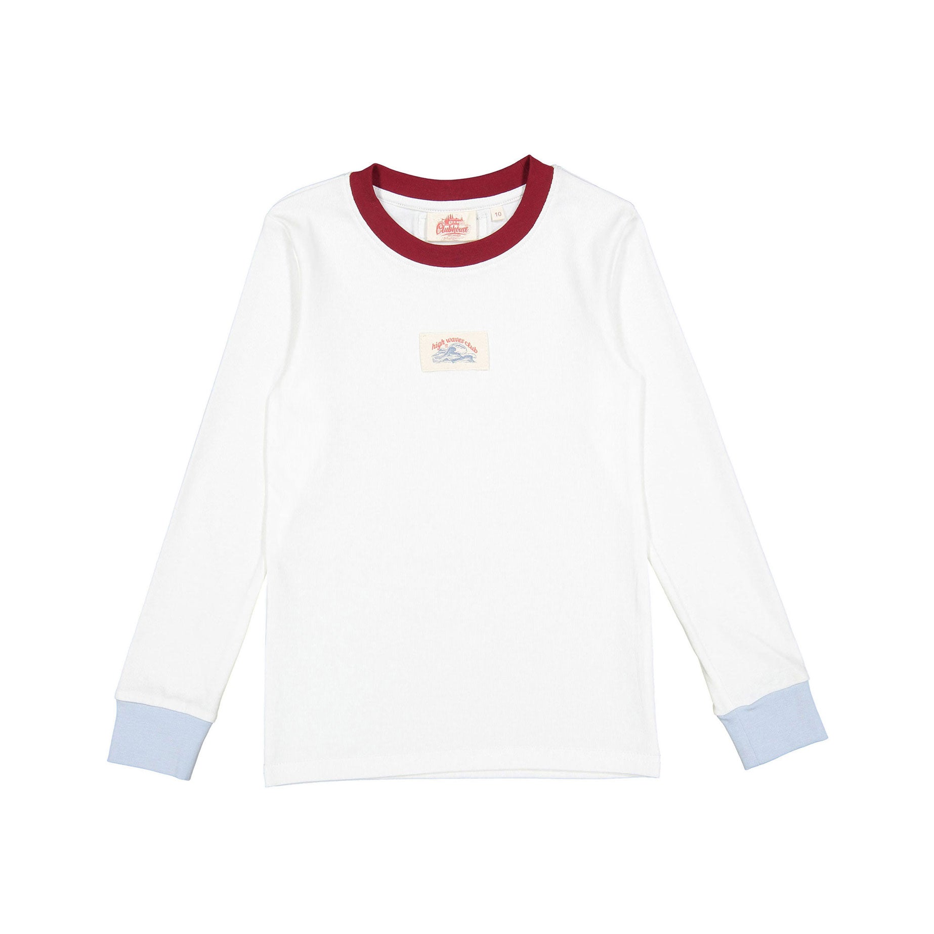 CH25109A White High Waves Club Tee