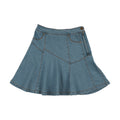 CHAMBRAY SKIRT BLUE CHAMBRAY
