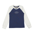 ELS2625 Heather Two Toned Baseball Tee
