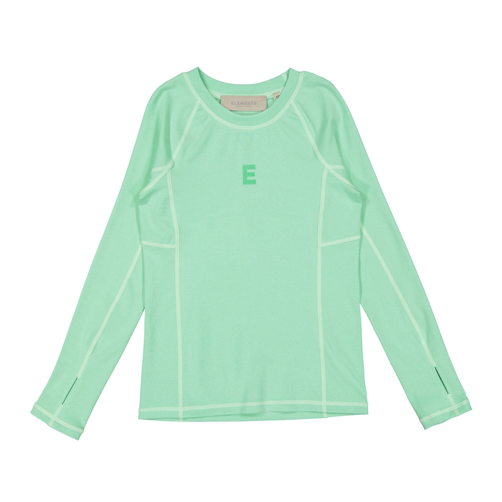 ELS2605 Green E Logo Stitch Tee