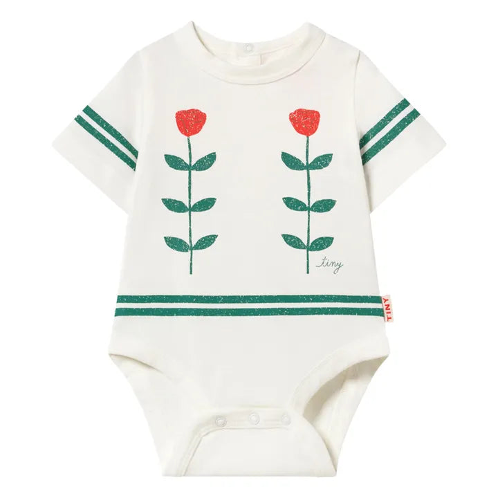 Red Roses Graphic Body Off White