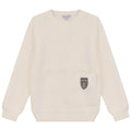ARCH-CR BLUMINT CREST EMBELLISHED SWEATER CREAM