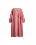 COTTON TAFFETA BABY DOLL GOWN DUSTY ROSE