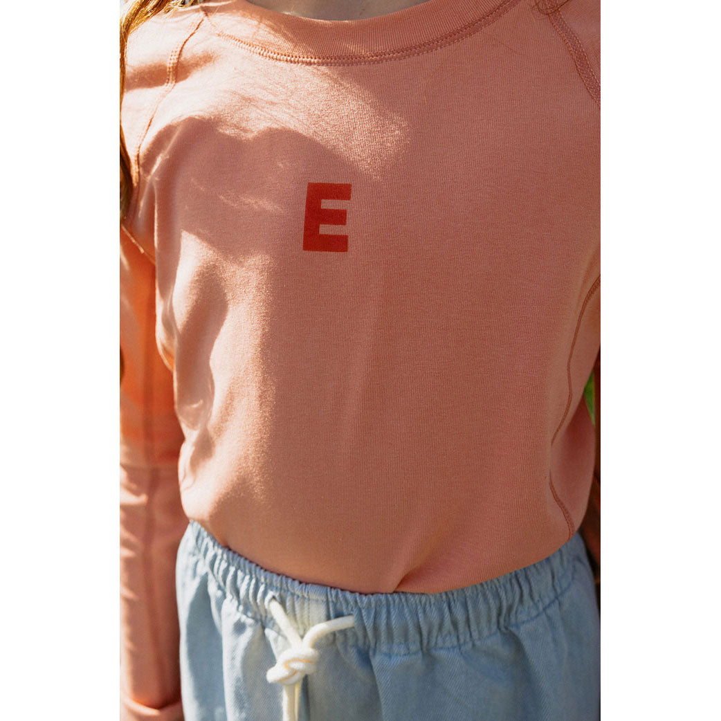 ELS2602 Coral E Logo Stitch Tee