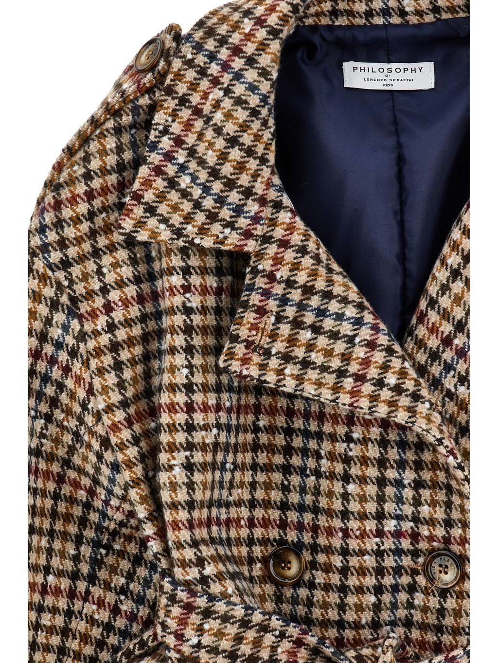 Houndstooth Trenchcoat - Multicolor - Philosophy