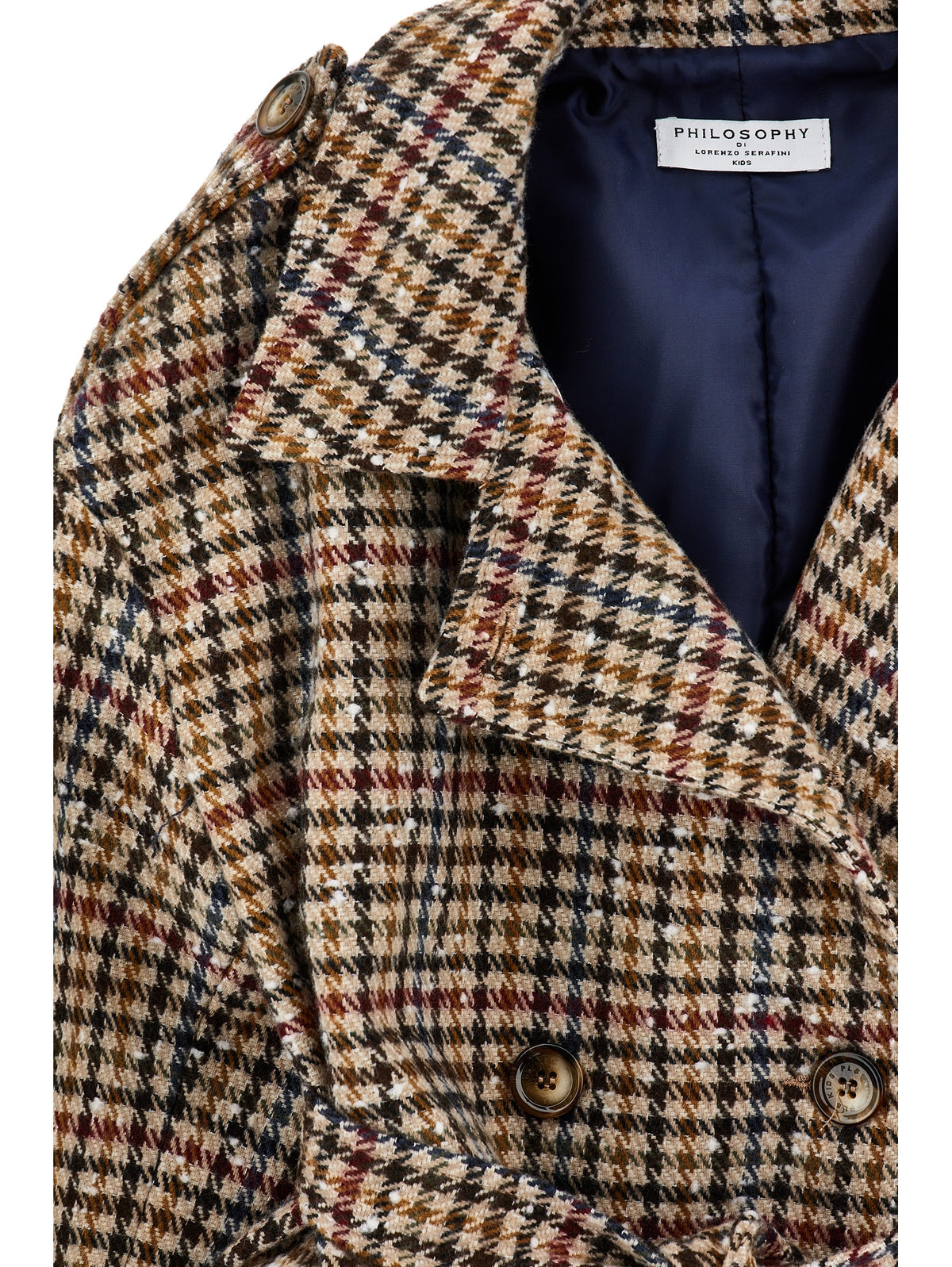 Houndstooth Trenchcoat - Multicolor - Philosophy