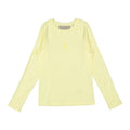 ELS2604 Pale Yellow E Logo Stitch Tee