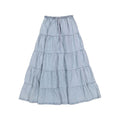 CH25137 Denim Tiered Skirt