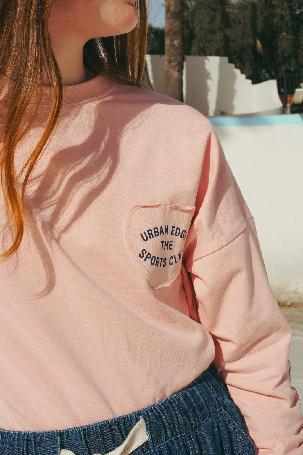 Light Pink Heart Patch Tee