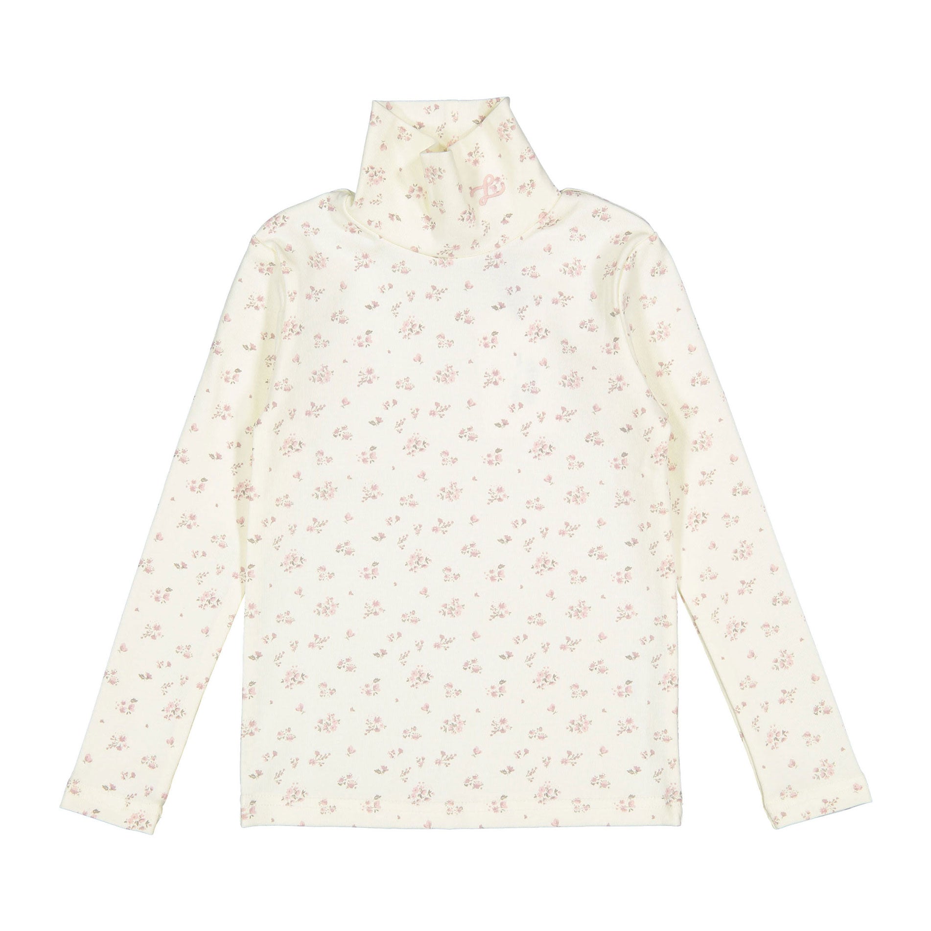 LBL53A Ladida Jersey de cuello alto con estampado floral