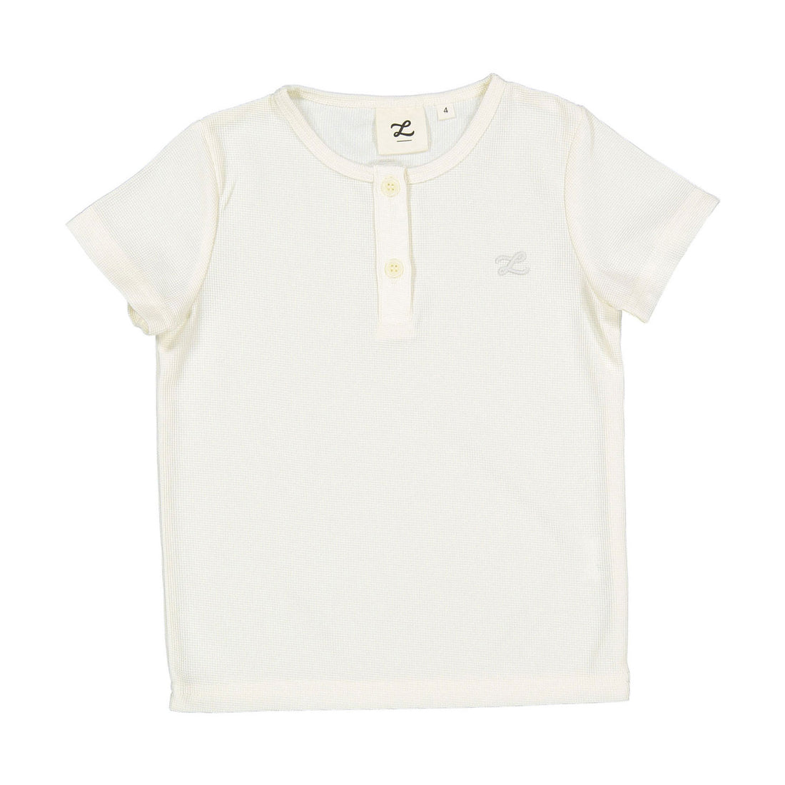 Cream Waffle Tee